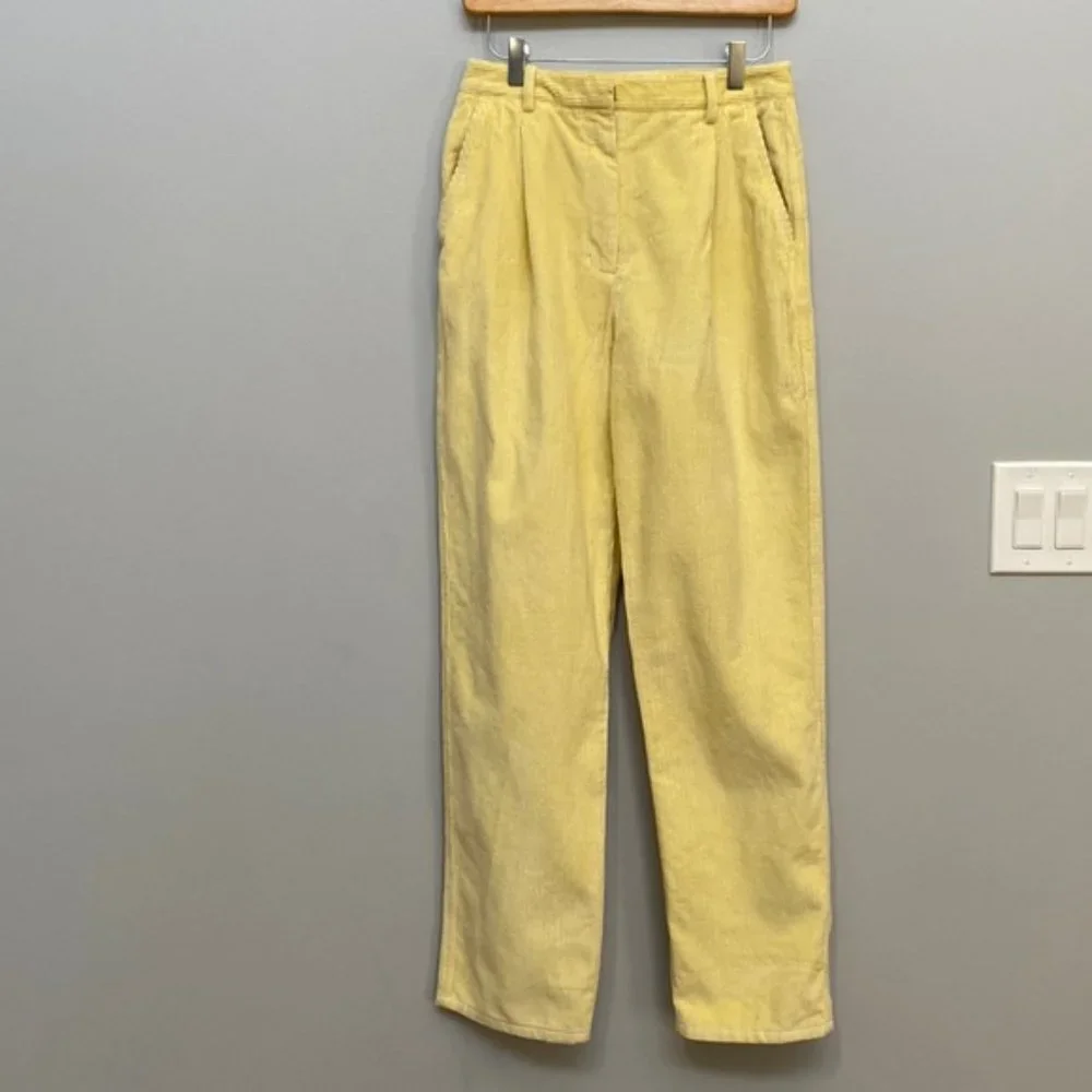 ❗️SOLD❗️Wilfred Yellow Corduroy Lennox Pants Size 6 - Picture 4 of 11